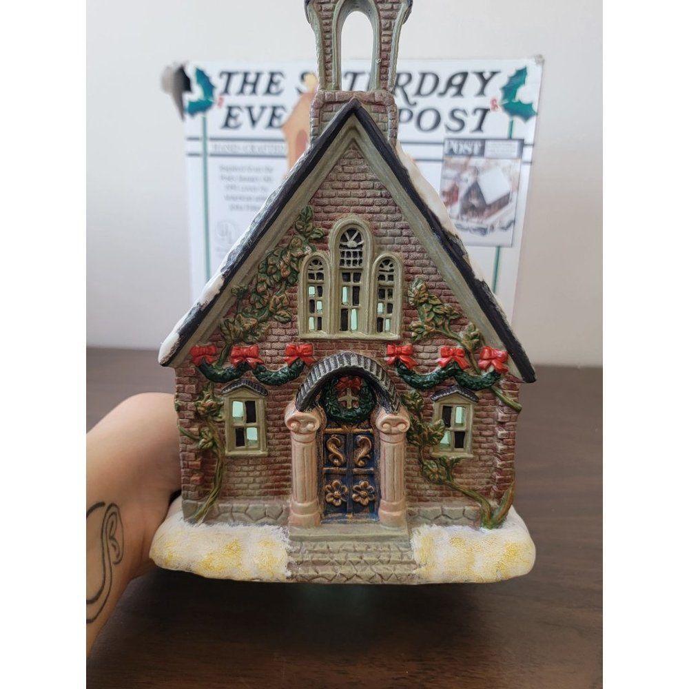 1998 Saturday evening post John falter Edition Church Village accessory Xmas dec